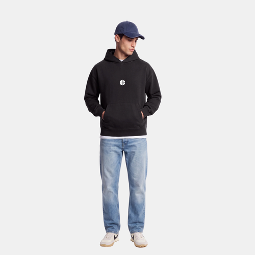 OC - BLACK OVERSIZED HOODIE