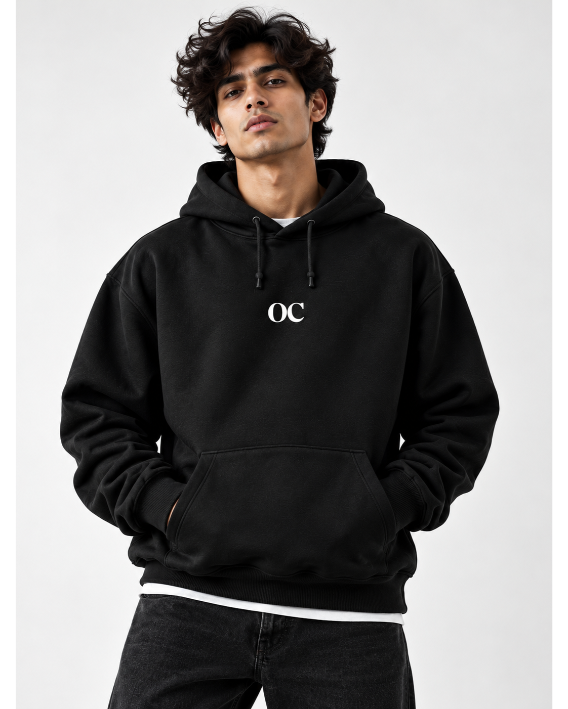 BLACK - SIGNATURE OVERSIZED HOODIE