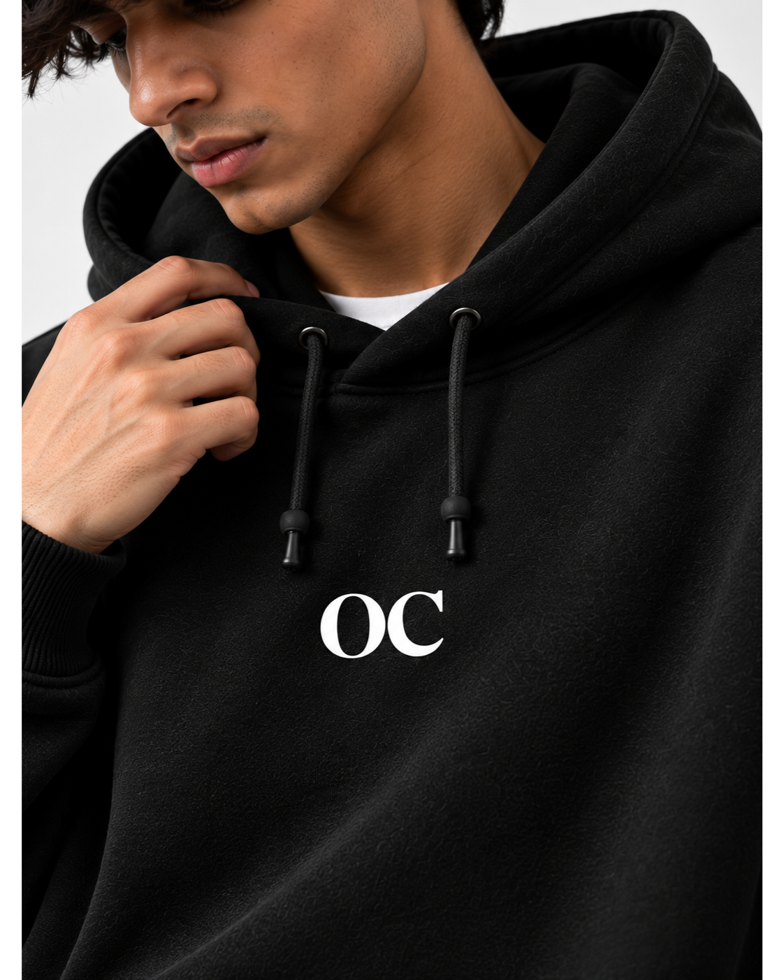 BLACK - SIGNATURE OVERSIZED HOODIE