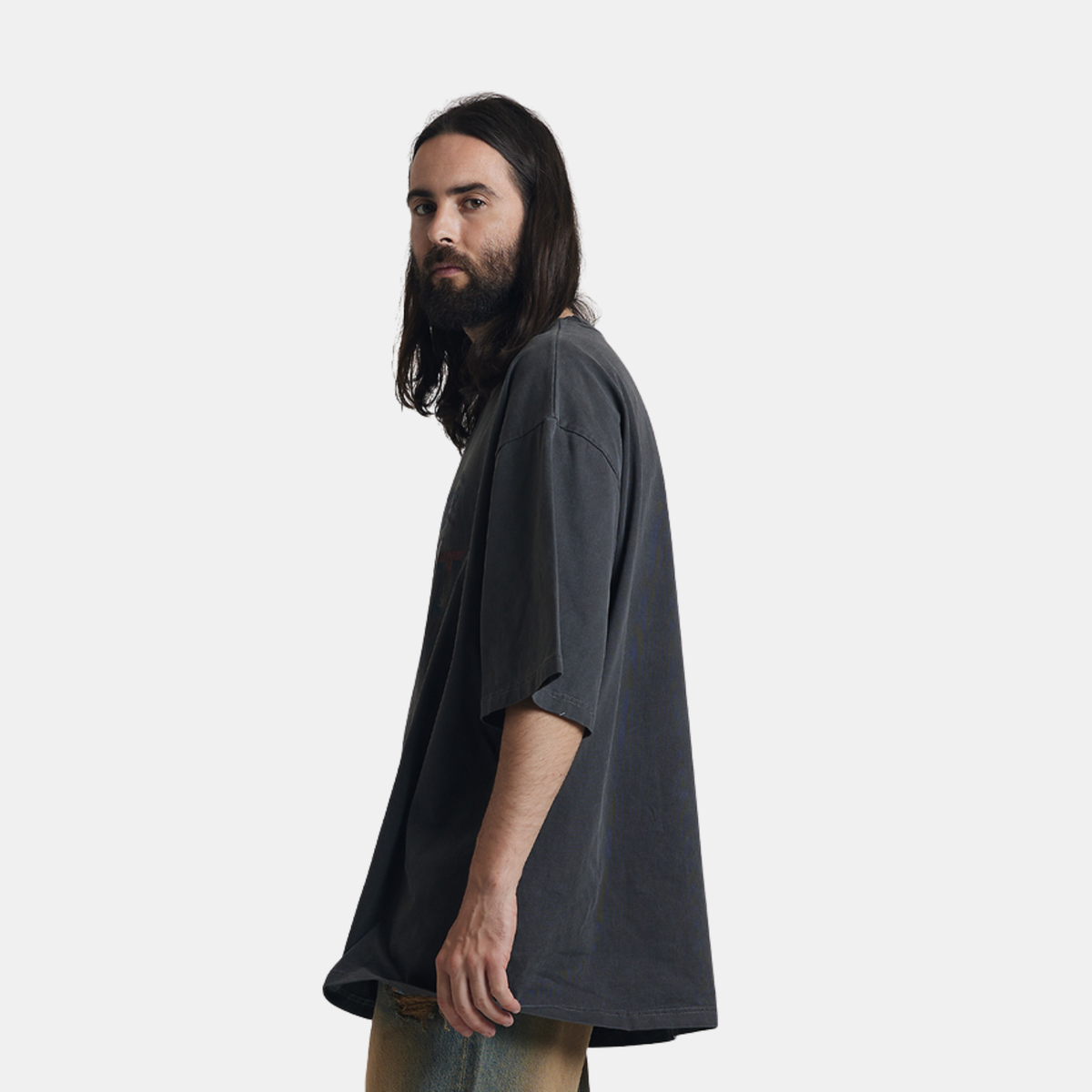 OC - CHARCOAL GREY OVERSIZED T-SHIRT