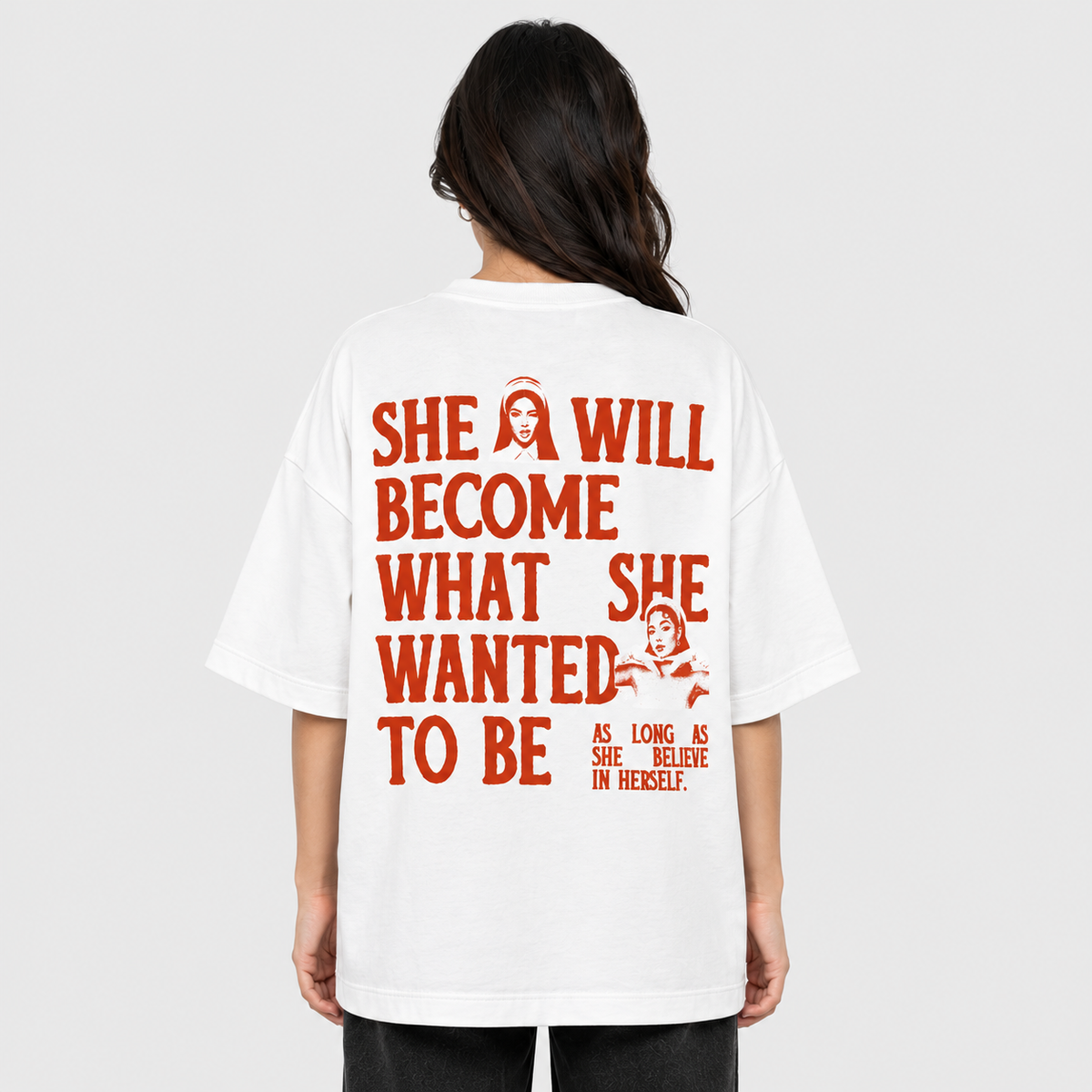 SHE WILL BECOME - OVERSIZED T-SHIRT